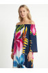 Hand Painted Rayon Off Shoulder Dress